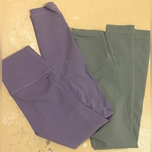 Lavender Lululemon Wonder Train High-Rise Tight Legging 28”